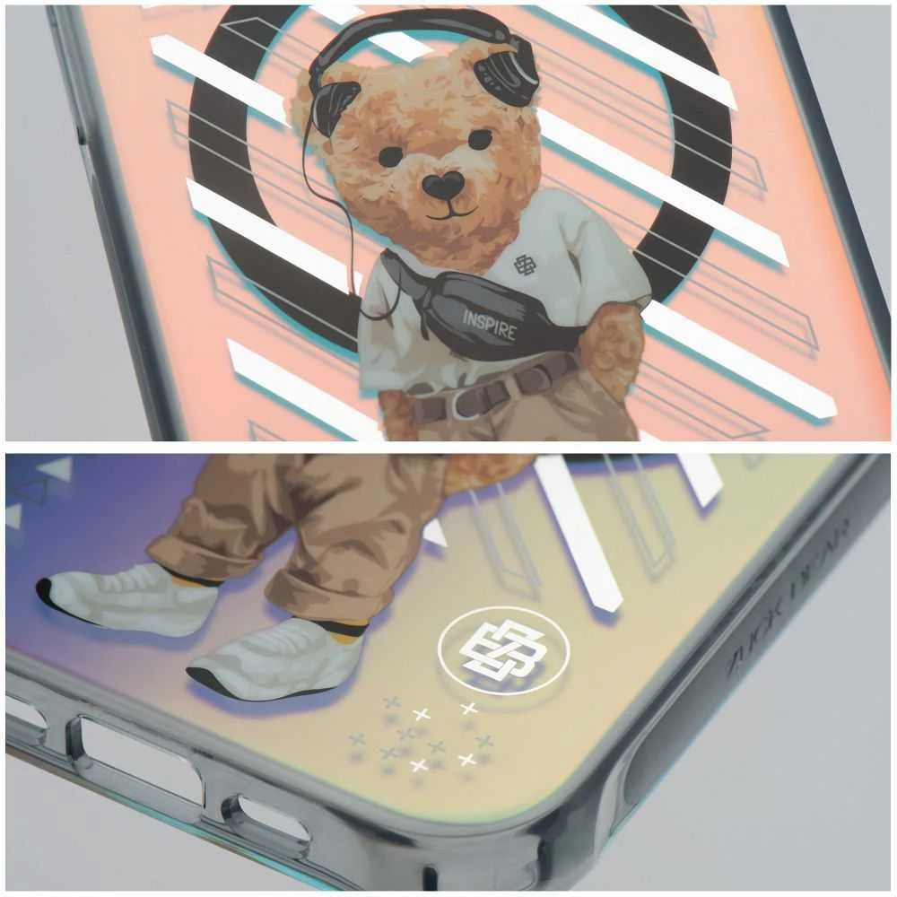 ZUCK BEAR dėklas NEW YORK NEVER SLEEPS MAG suderinamas su MagSafe, skirtas IPHONE 15 Pro Max manhattan urbane