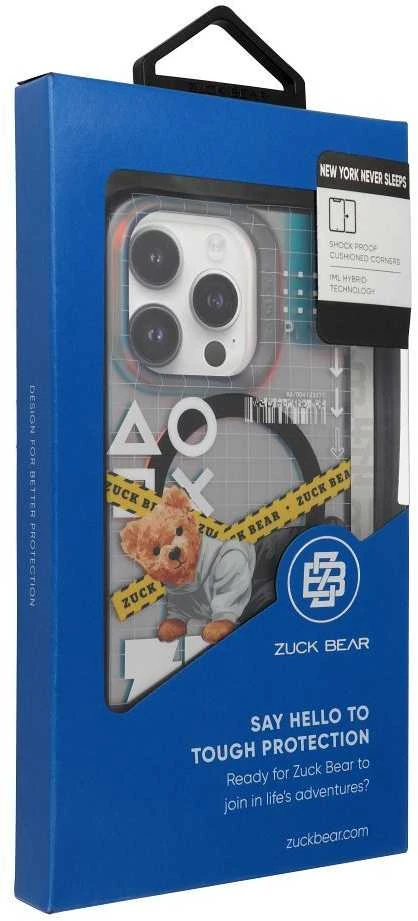 ZuckBear ZUCK BEAR dėklas NEW YORK NEVER SLEEPS MAG suderinamas su MagSafe, skirtas IPHONE 15 Pro Max Bronx energy