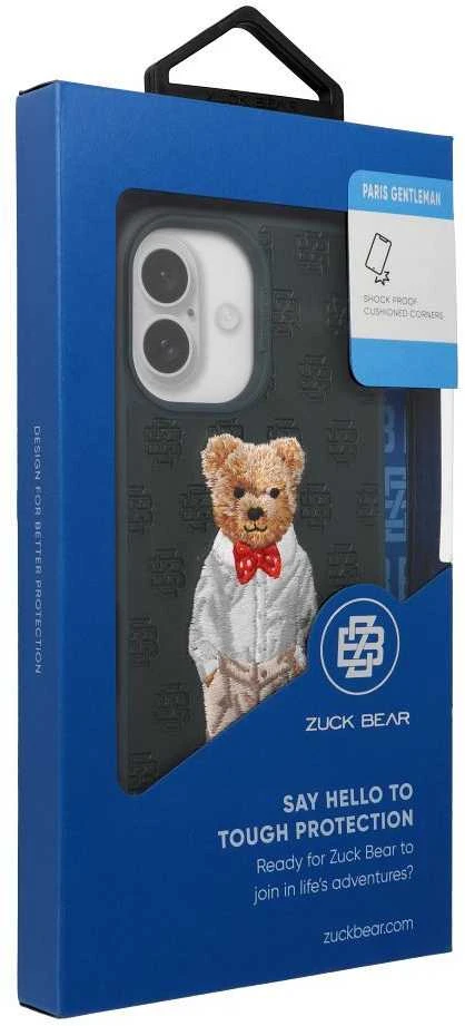 4Tel ZUCK BEAR dėklas PARIS GENTLEMAN, skirtas IPHONE 16 Pro peteliškei