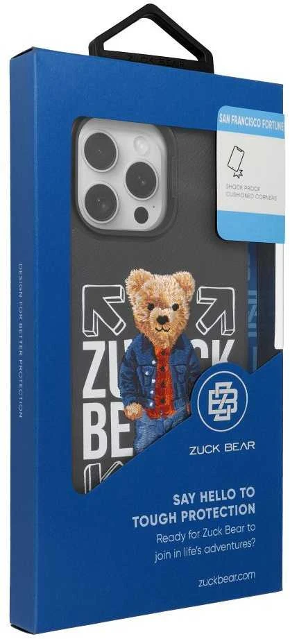 ZUCK BEAR dėklas SAN FRANCISCO FORTUNE, skirtas IPHONE 16 Pro socialinei atmosferai
