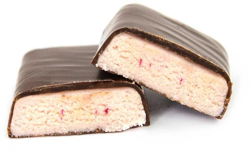 Rūta GREENZ PROTEIN braškių batonėlis su šokoladu. Su saldikliu, 32 g