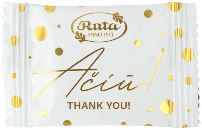 Rūta Juodasis šokoladas (50&nbsp;%) „Ačiū!”, 500g