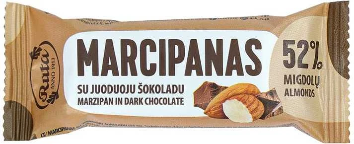 Rūta Marcipanas su juoduoju šokoladu (55&nbsp;%), 32 g
