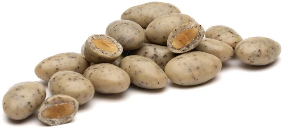 Rūta Migdolai su baltuoju šokoladu ir kava, 100 g