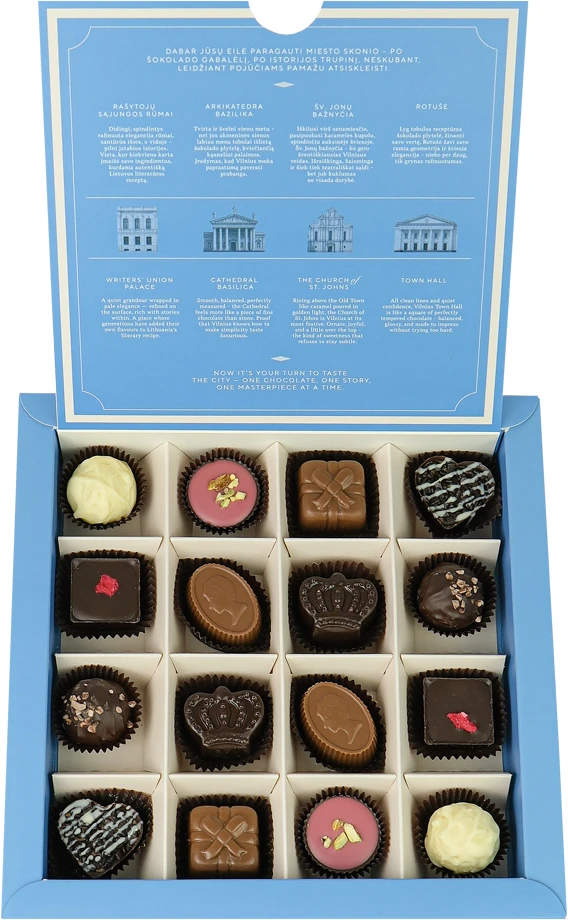 Rūta Šokoladinių saldainių rinkinys INSPIRED BY VILNIUS, 200 g