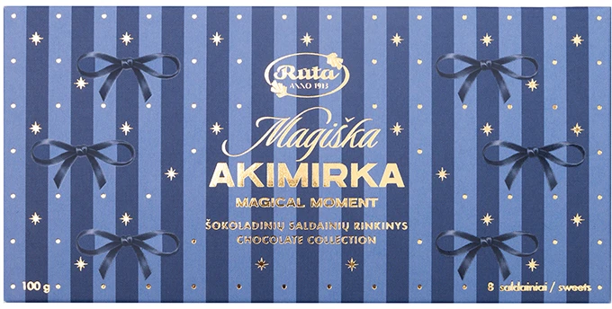Rūta Šokoladinių saldainių rinkinys „Magiška akimirka“, 100 g