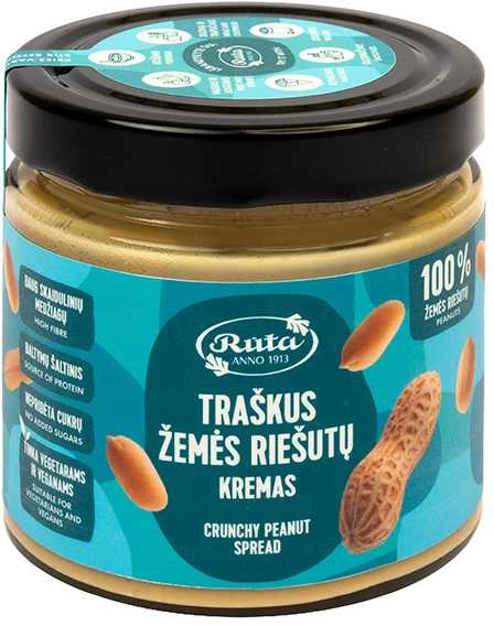 Rūta Traškus žemės riešutų kremas, 320 g