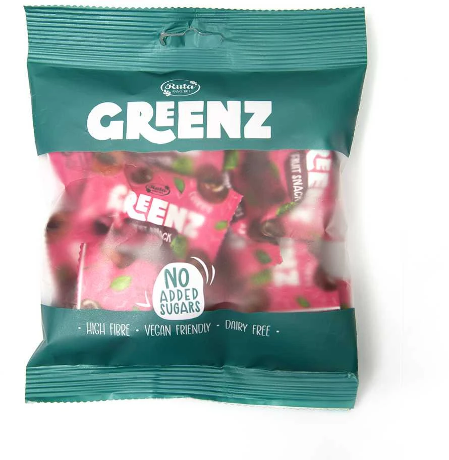Rūta Vaisių ir sėklų užkandžiai su vyšniomis „Greenz cherry“, 110 g