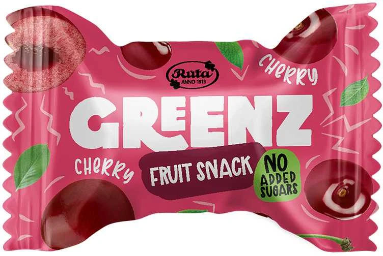Rūta Vaisių ir sėklų užkandžiai su vyšniomis „Greenz cherry“, 110 g