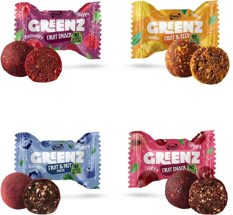 Rūta Vaisių, riešutų ir sėklų užkandžių rinkinys GREENZ, 157 g