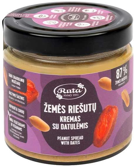 Rūta Žemės riešutų kremas su datulėmis, 320 g