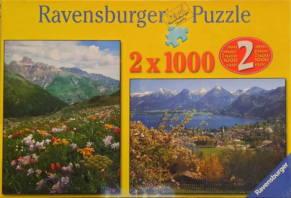 2 x 1000 Nature Puzzles - RAVENSBURGER dėlionė