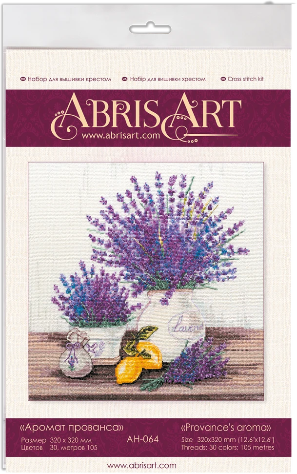 Abris Art Rinkinys kryželiui „Provanso aromatas“, 32x32 cm, AAH-064