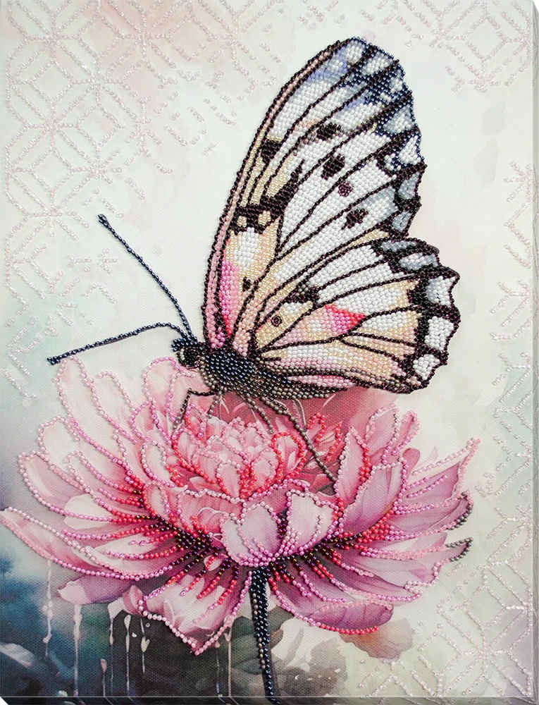 Abris Art Siuvinėjimo karoliukais rinkinys „Žiedlapių svaja“ 25x33 cm