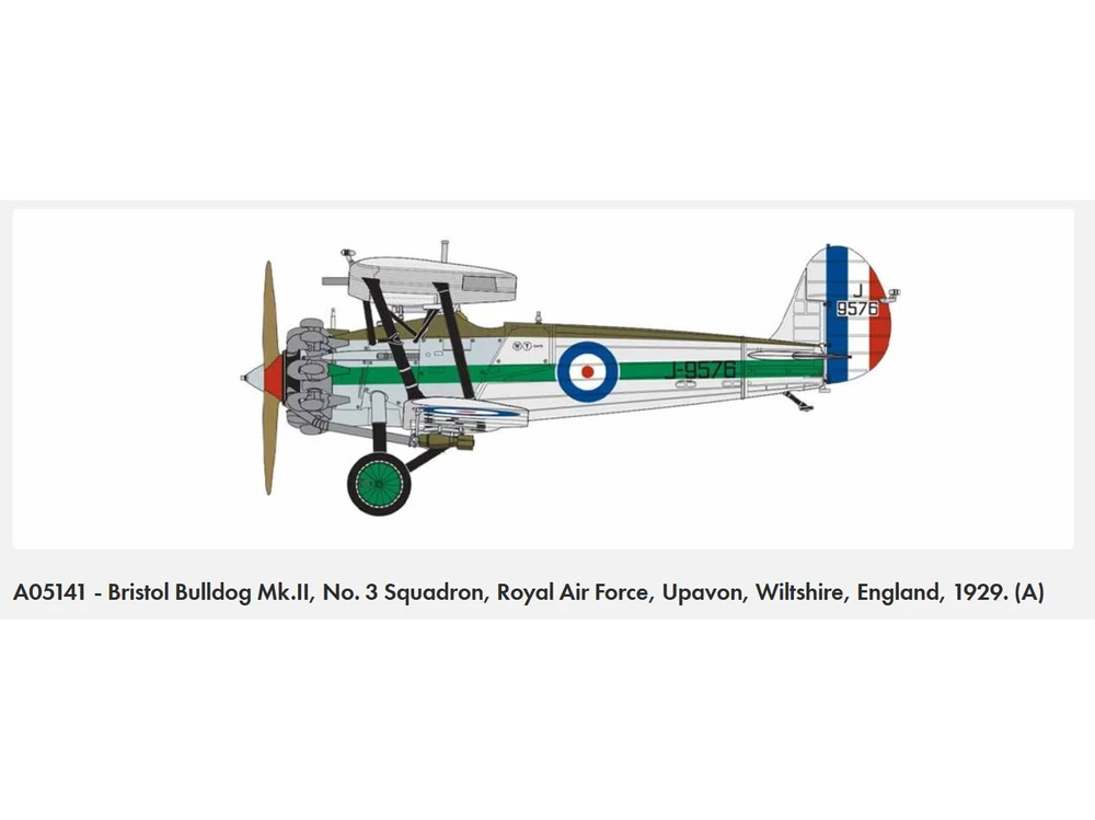 Konstruktorius Airfix - Bristol Bulldog Mk.II, 1/48, A05141