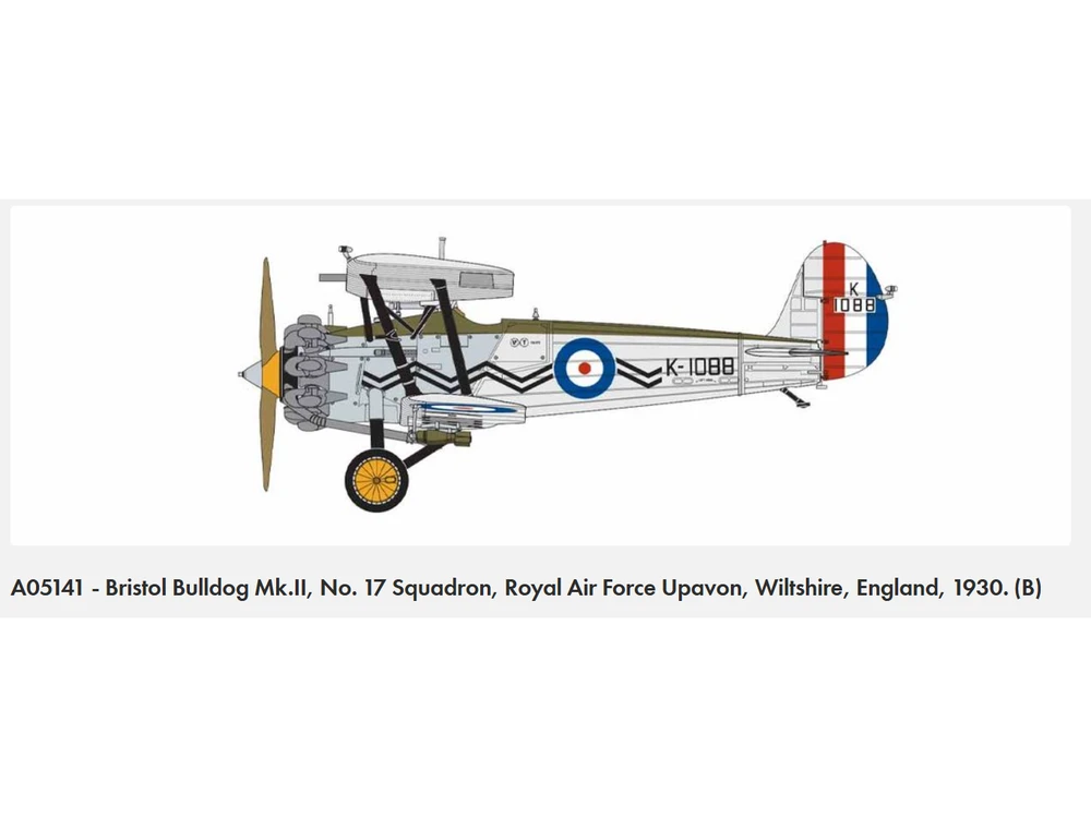 Konstruktorius Airfix - Bristol Bulldog Mk.II, 1/48, A05141