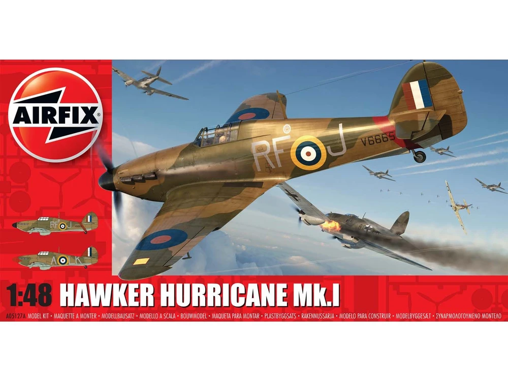 Klijuojamas Modelis Airfix A05127A Hawker Hurricane Mk.1 1/48