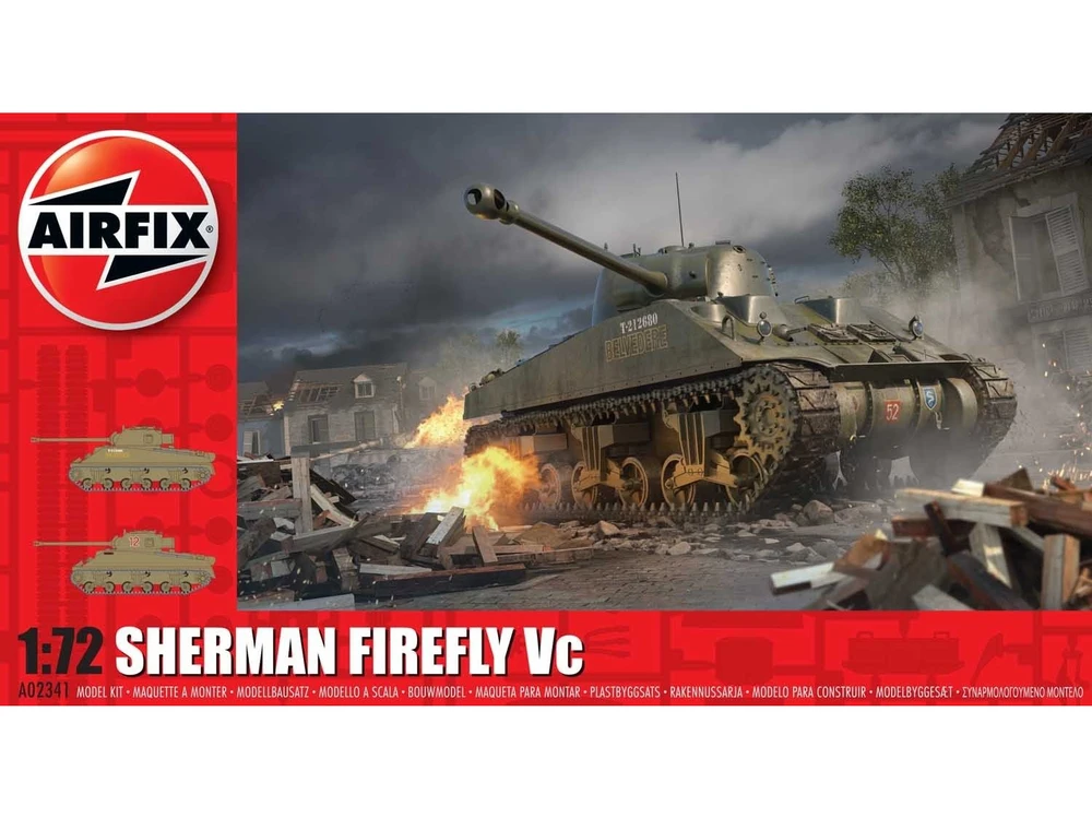 Airfix M4 Sherman Firefly Vc tanko modelis 1/72, plastikinis rinkinys