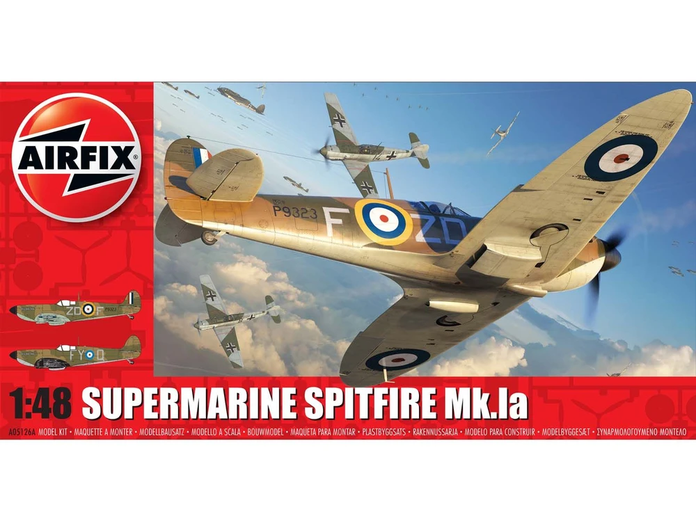 Airfix - Supermarine Spitfire Mk.Ia, 1/48, A05126A, Color