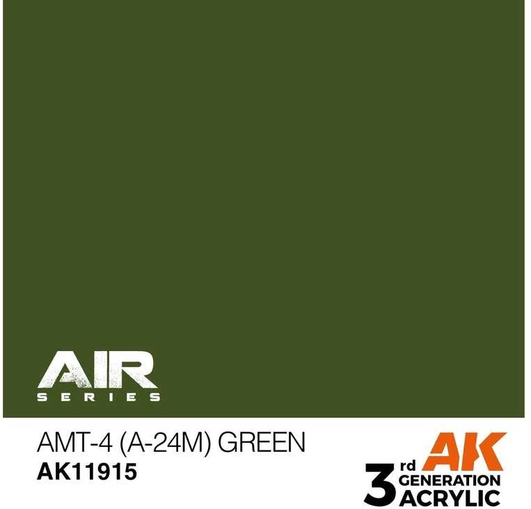 AK Interactive AMT-4 žalia 3 kartos AIR akriliniai dažai 17 ml