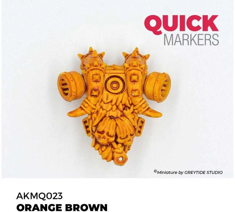 AK Interactive Quick Marker oranžinė ruda žymeklis miniatiūroms