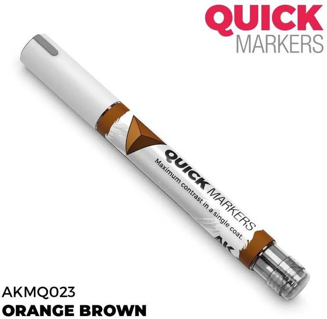 AK Interactive Quick Marker oranžinė ruda žymeklis miniatiūroms