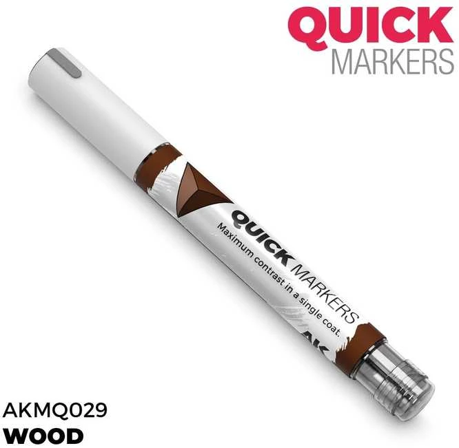 AK Interactive QUICK MARKER WOOD žymeklis miniatiūroms, AKMQ029