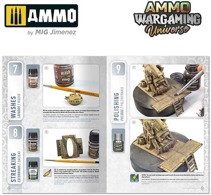 AMMO by MIG Jimenez AMMO MIG knyga „Weathering Combat Vehicles“ – kovinės technikos dažymas