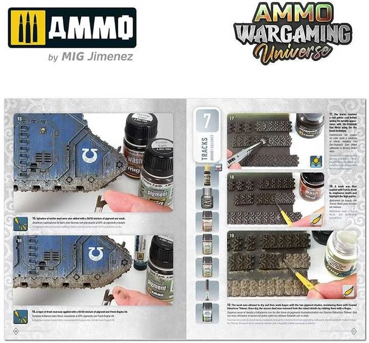 AMMO by MIG Jimenez AMMO MIG knyga „Weathering Combat Vehicles“ – kovinės technikos dažymas