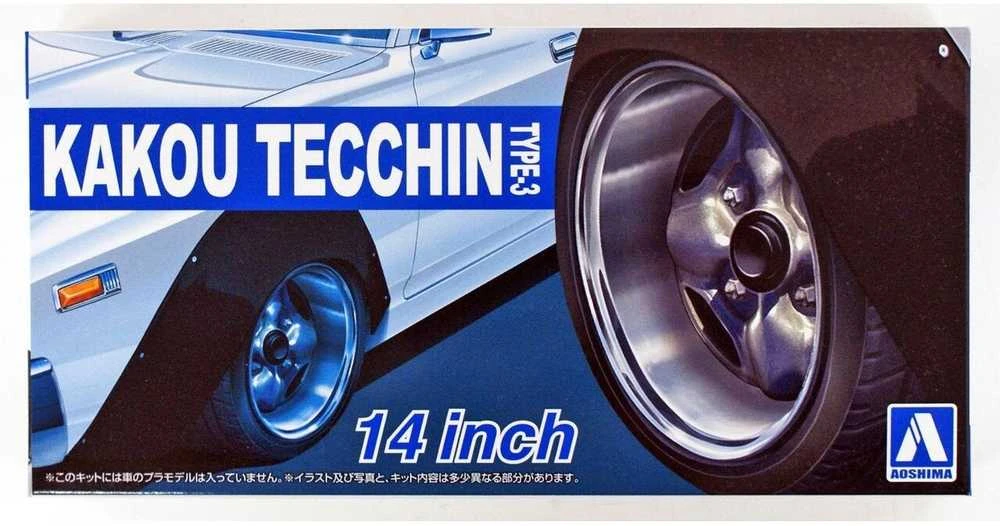 Aoshima Kakou Tecchin Type-3 14'' ratų komplektas 1/24