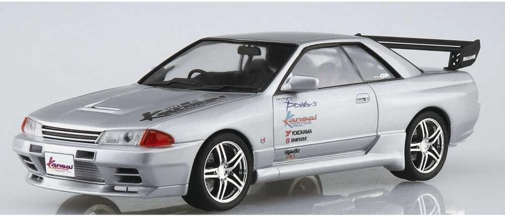 Aoshima Nissan Skyline GT-R R32 HKS Kansai 1/24 surinkimo rinkinys