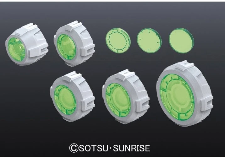 Bandai Builders Parts HD MS Sight Lens 01 žali lęšiai modeliams 62856