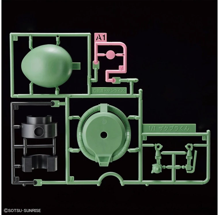 Bandai Gunpla-kun Zakupla-kun DX 1/1 surenkamas plastikinis modelis