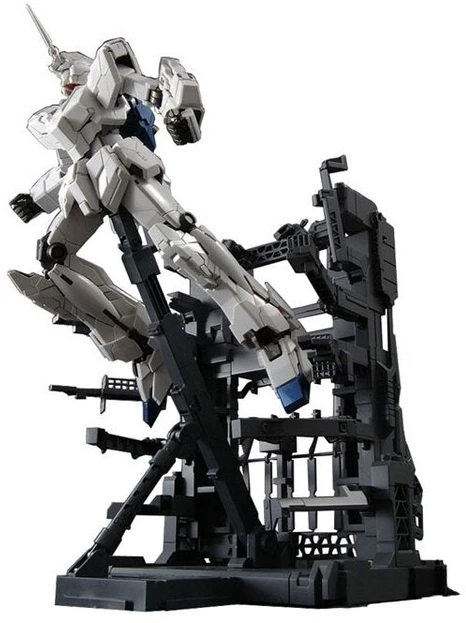 Bandai Gunpla modelis MG RX-0 Unicorn Gundam Screen Image su MS Cage 1/100 67230