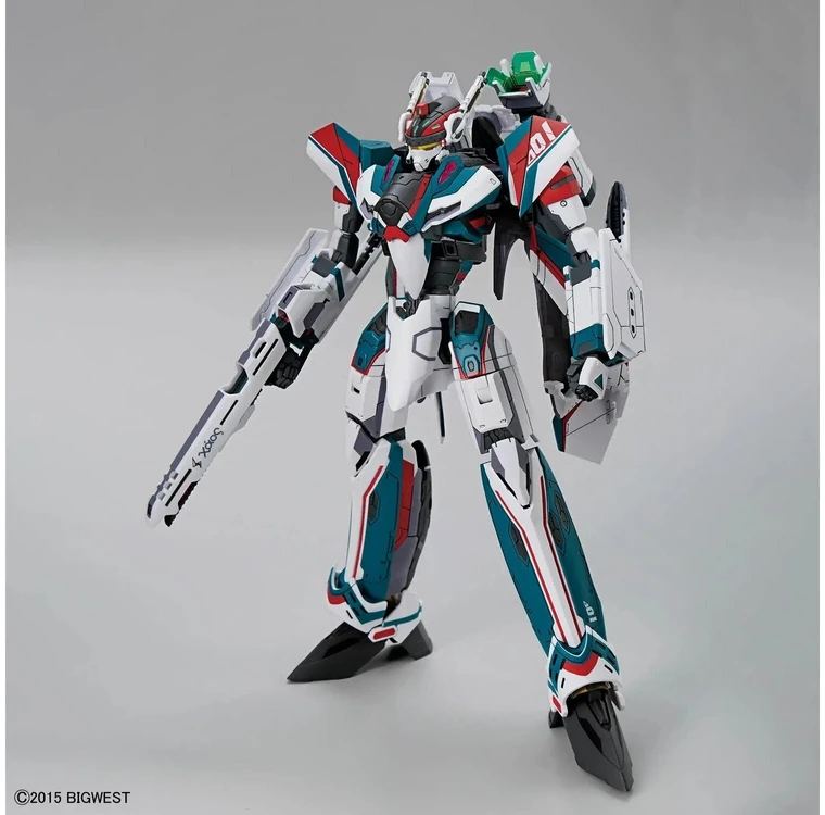 Bandai HG VF-31S Siegfried 1/100 plastikinis modelis su stovu ir lipdukais