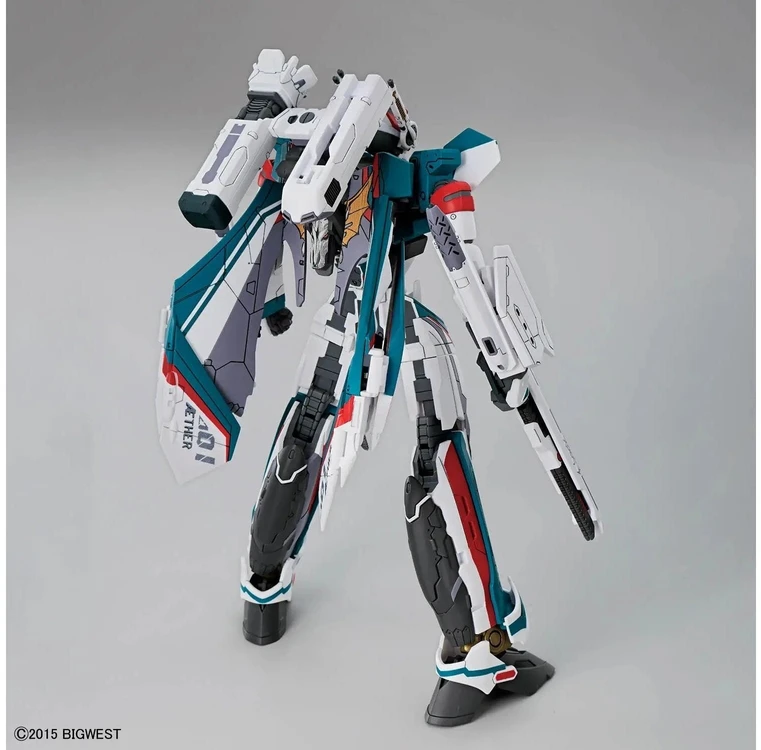 Bandai HG VF-31S Siegfried 1/100 plastikinis modelis su stovu ir lipdukais