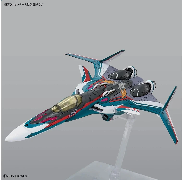 Bandai HG VF-31S Siegfried 1/100 plastikinis modelis su stovu ir lipdukais