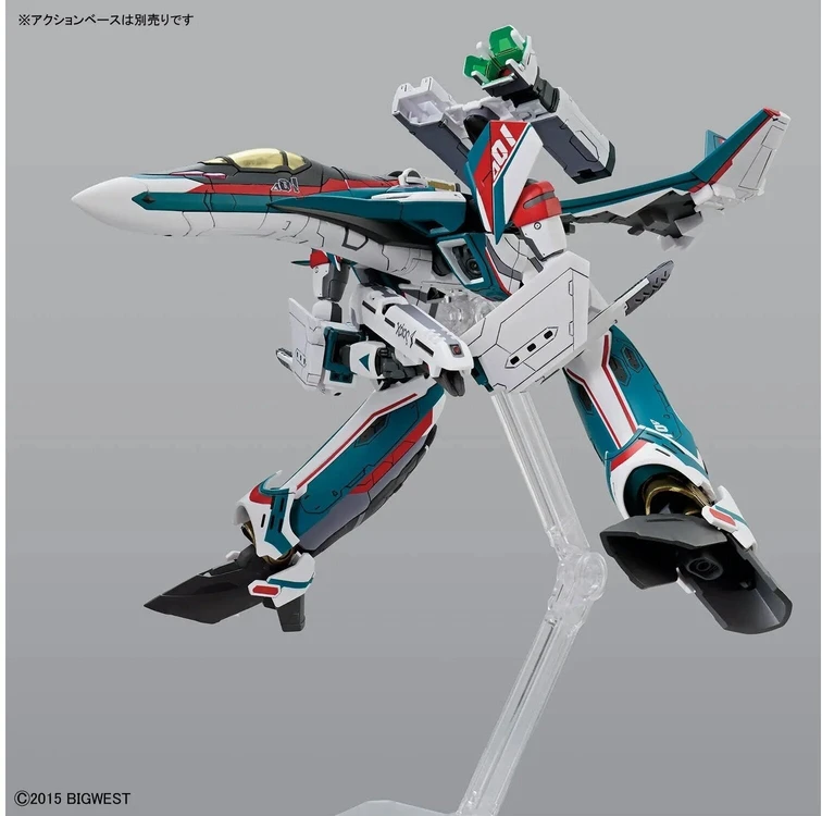 Bandai HG VF-31S Siegfried 1/100 plastikinis modelis su stovu ir lipdukais