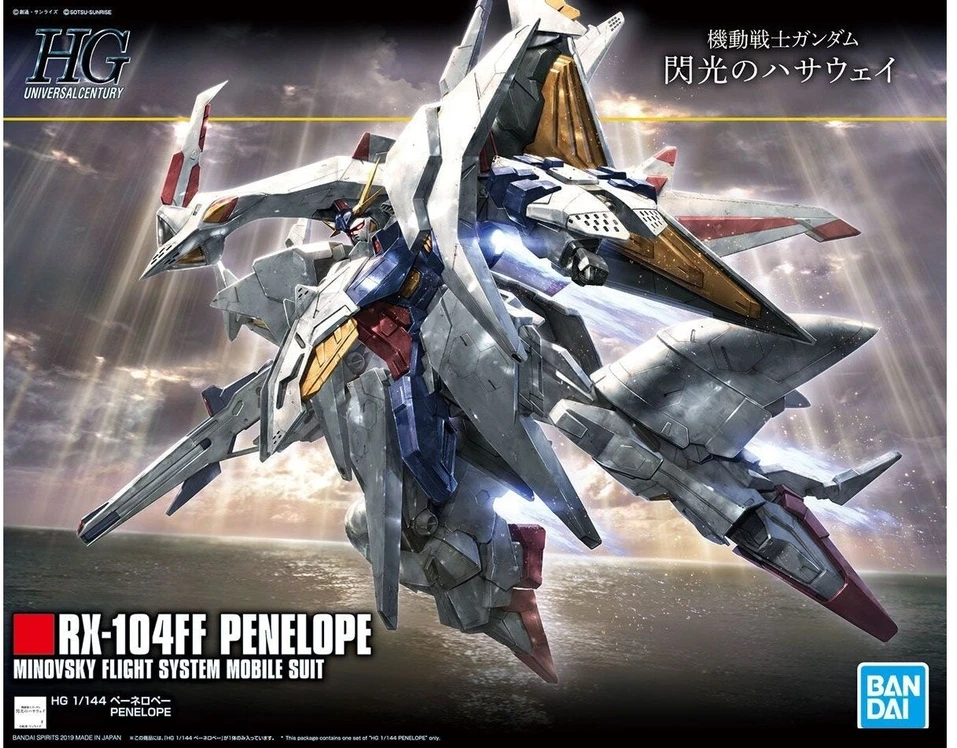 Bandai HGUC Gundam Penelope RX-104FF surenkamas modelis 1/144, 58204