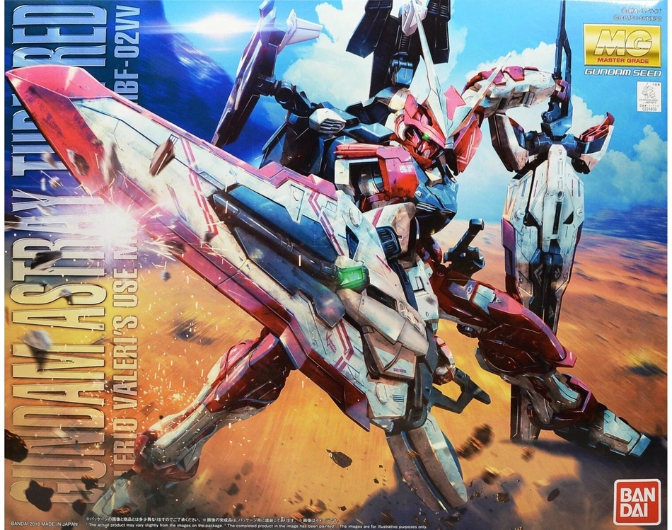 Bandai MG Gundam Astray Turn Raudona Gunpla modelis 1/100 63530