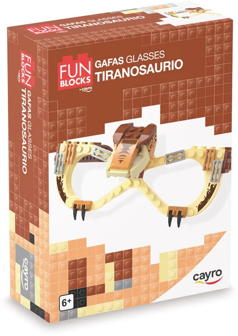 Dėlionė Cayro Fun Blocks „Tiranozauro akiniai“, nuo 6 m.