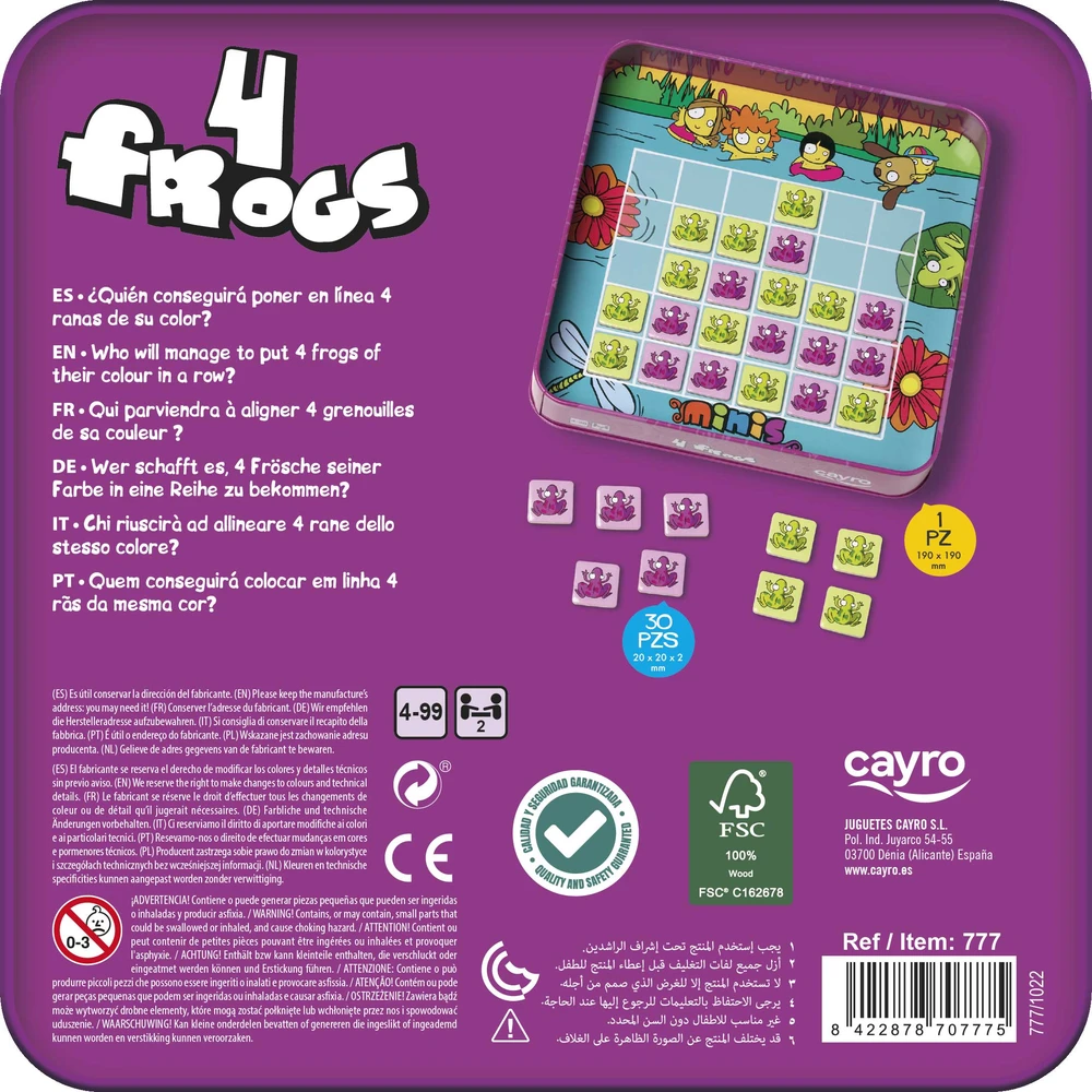 Cayro kelioninis žaidimas „4 Frogs“, 2 žaid., nuo 4 m.