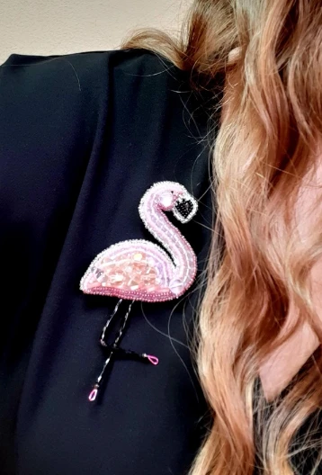 Charivna Mit Segės „Flamingas“ karoliukų siuvinėjimo rinkinys