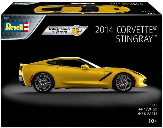 Chevrolet Corvette Stingray 2014 modelis be klijų Revell easy-click 1/25 07825