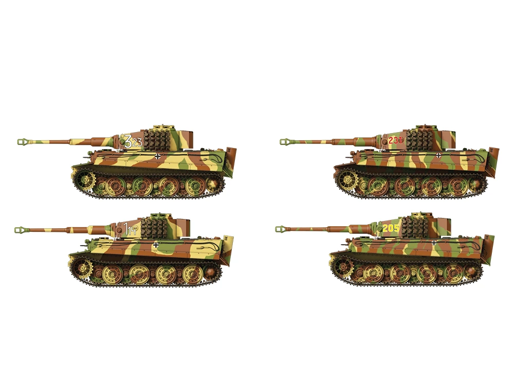 Das Werk Tiger I (PzKpfw VI) vėlyvas 1/35 plastikinis tanko modelis #35028