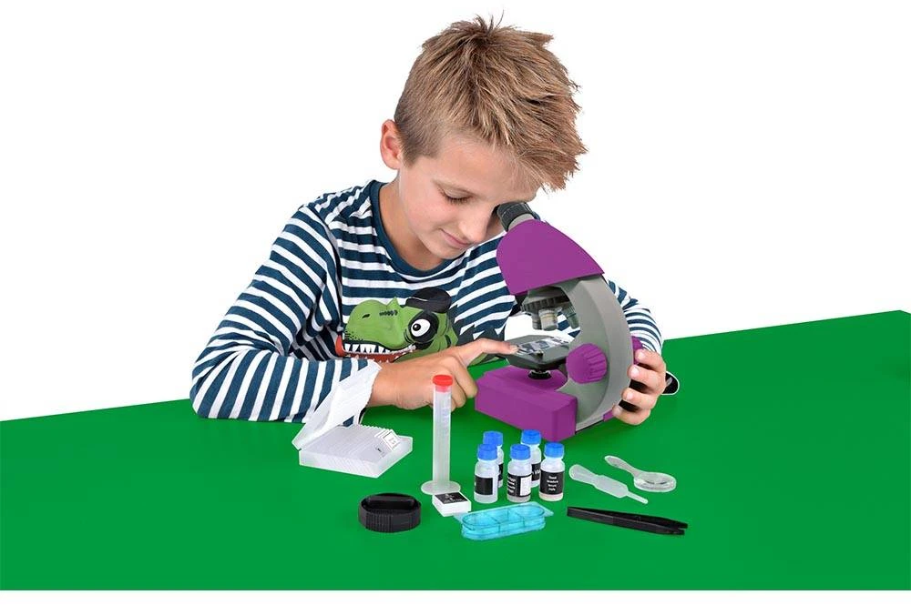Mikroskopas Bresser Junior 40-640x - violetinis