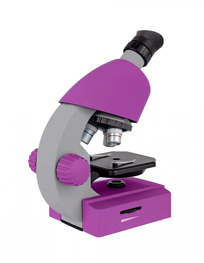 Mikroskopas Bresser Junior 40-640x - violetinis