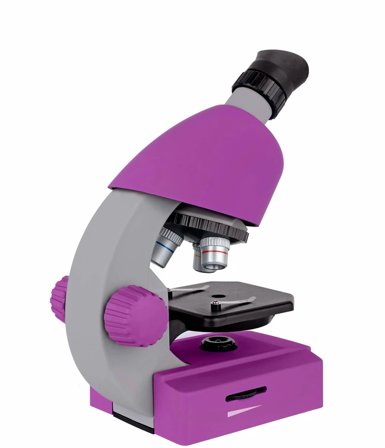 Mikroskopas Bresser Junior 40-640x - violetinis