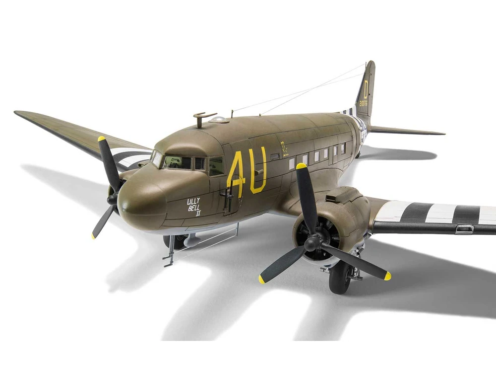 Douglas C-47 Skytrain plastikinis lėktuvo modelis 1/72 Airfix 27,3 cm