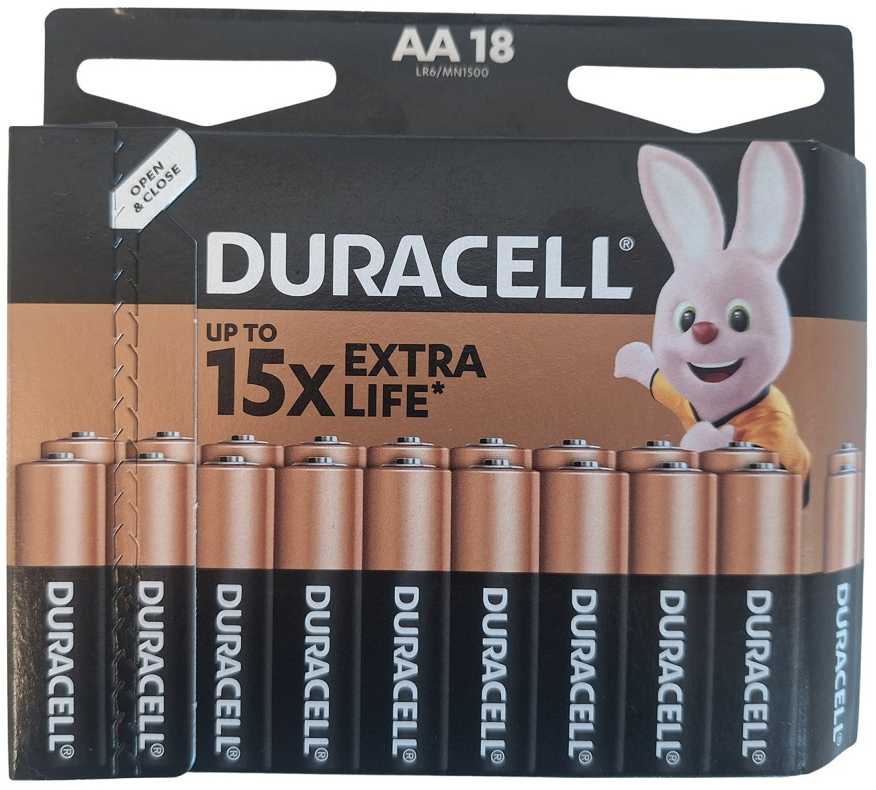 Elementai DURACELL AA/LR6 18pcs (Pažeista pakuotė)